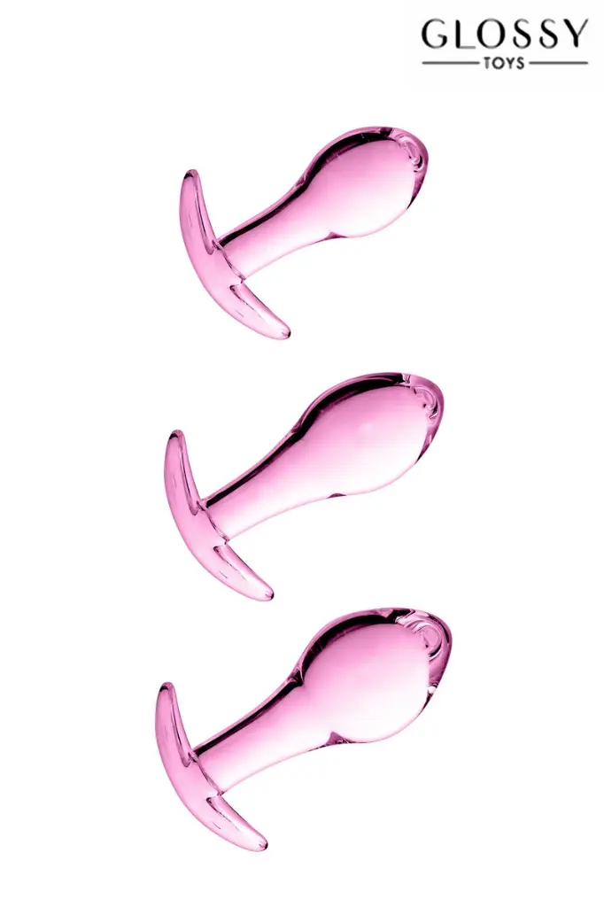 18041_800_set_3_plugs_anal_en_verre_glossy_toys_n_17_pink.webp