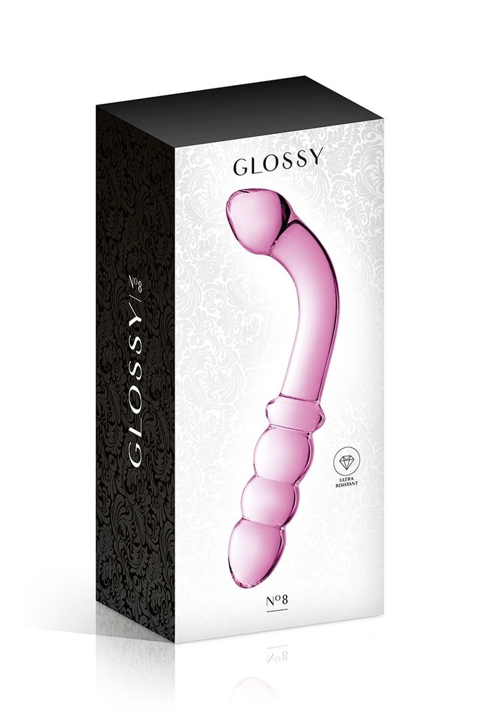 [1244] Luxueux Dildo en Verre - N° 8 - Glossy Toys