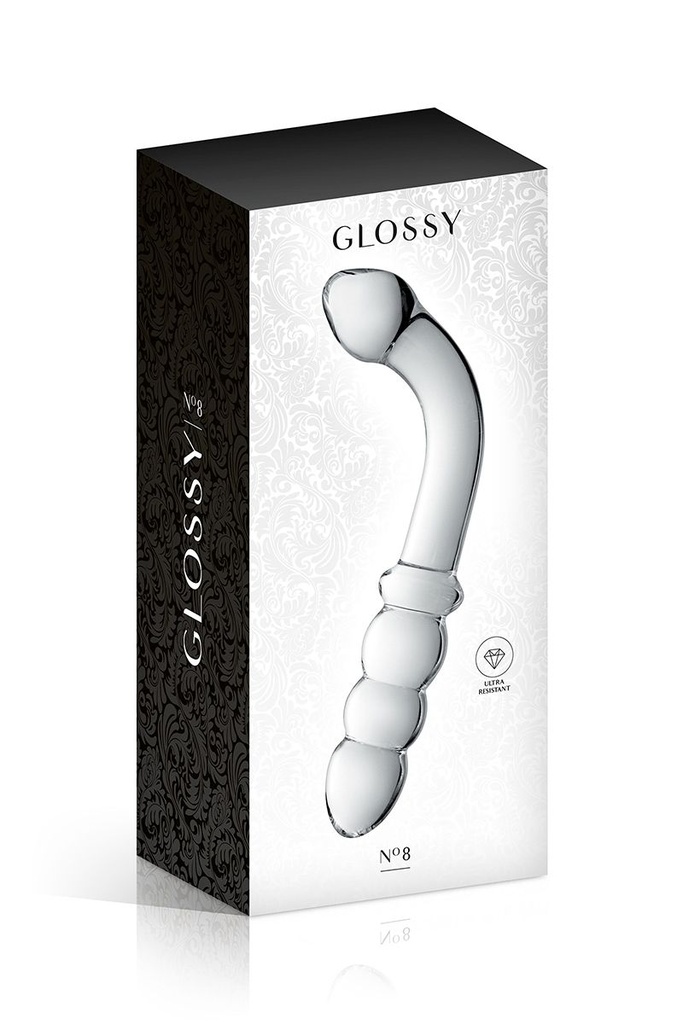 Luxueux Dildo en Verre - N° 8 - Glossy Toys