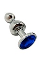 Plug Anal Sophistiqué & Élégant - ​Lollypop Double Ball Metal Taille M - Wooomy