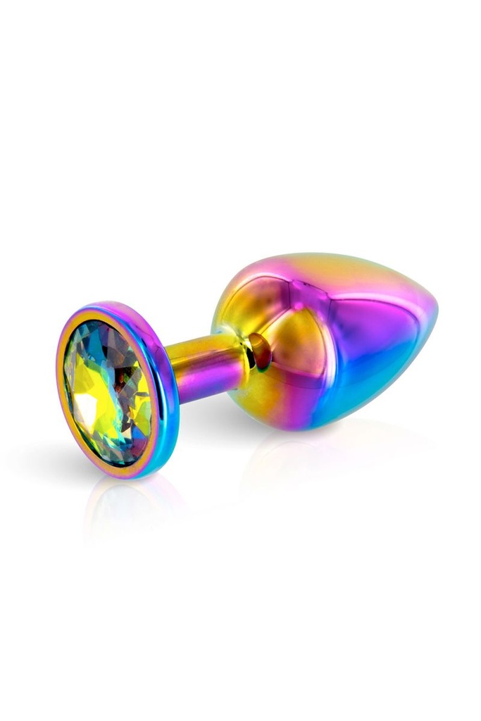 [1071] Plug Bijou Anal Arc-en-Ciel - Butt Plug Taille L - Litolu