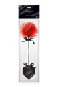 Plume et Tapette Double Face - Petit Pompon Rouge