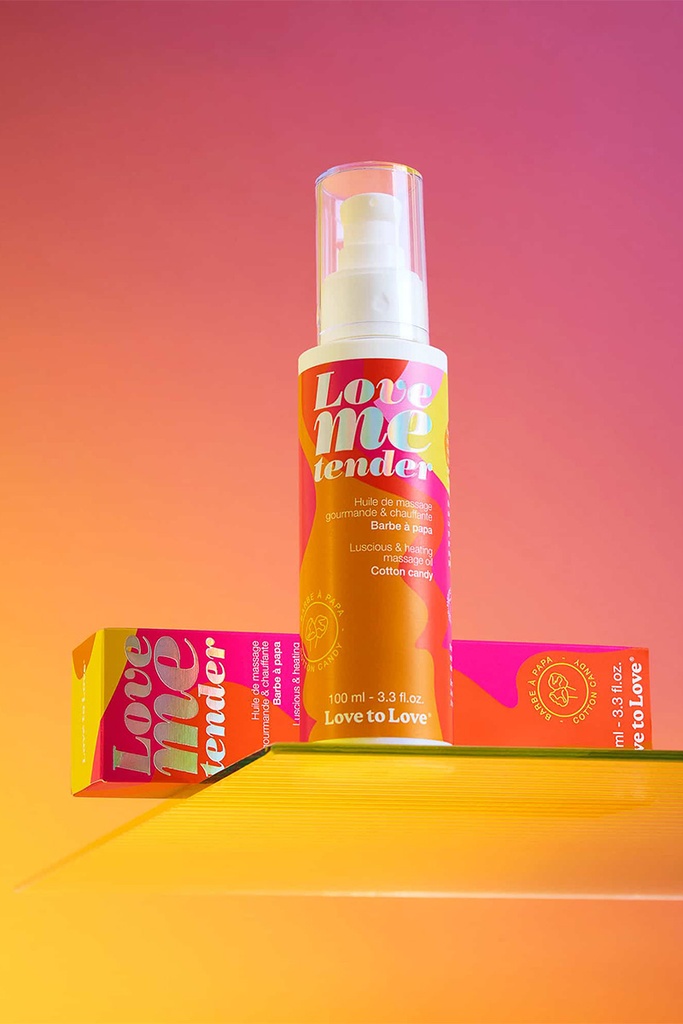 [390] Huile de Massage Comestible - Love Me Tender - Barbe à Papa 100ml