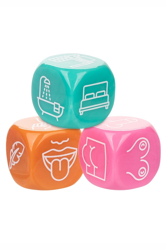 [296] Jeu de dés érotique – Actions, Corps & Endroits
