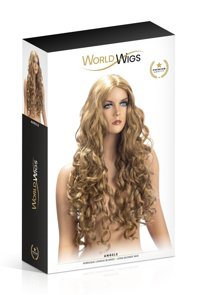 [154] Perruque Longue Blonde Bouclée - Angèle