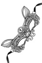 Masque en Broderie Guipure Souple - Cats