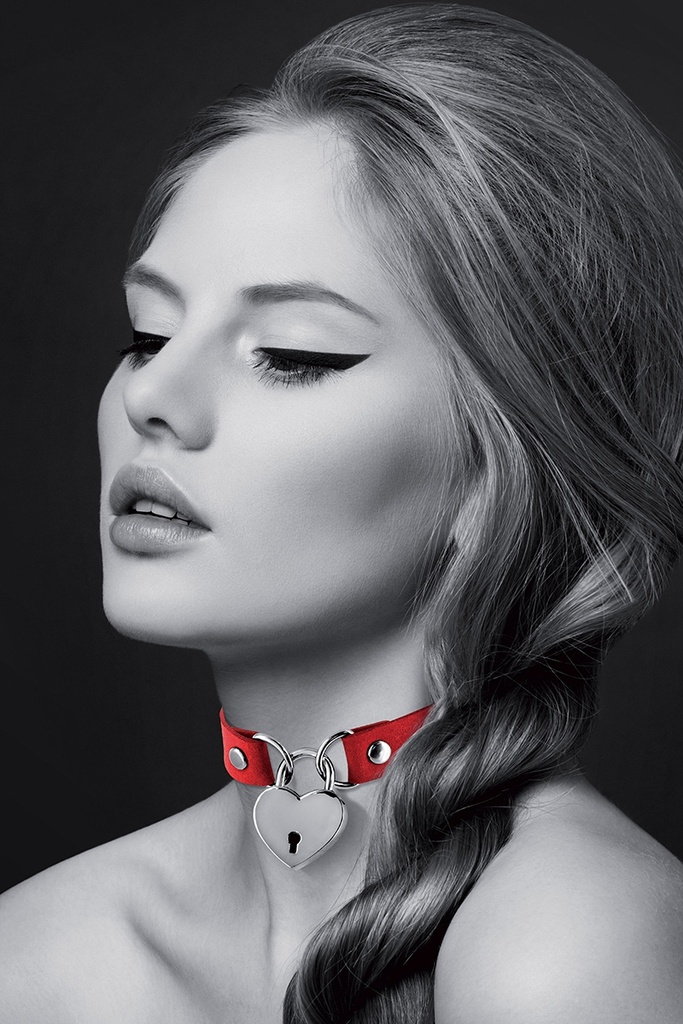 Collier Laqué avec Cadenas Cœur - Manon