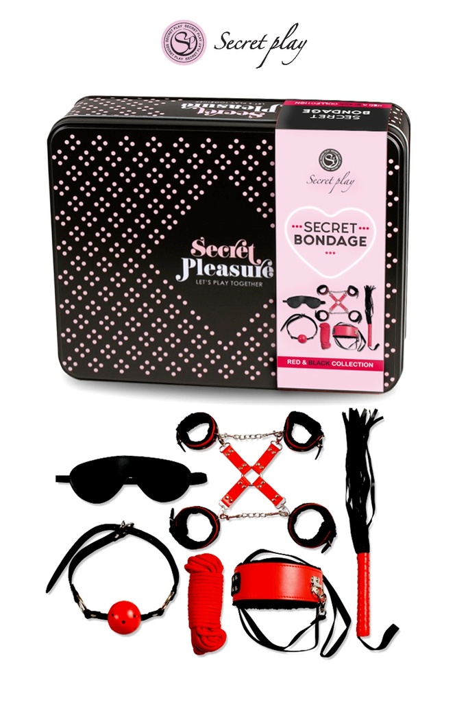 Coffret BDSM "Rouge et Noir" – Passion & Domination (Noir)