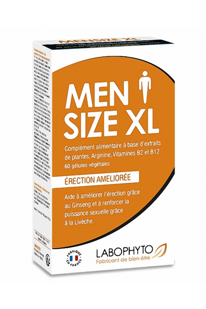[1872] Booster Développement du Pénis - MEN SIZE XL - Labophyto 60 gélules