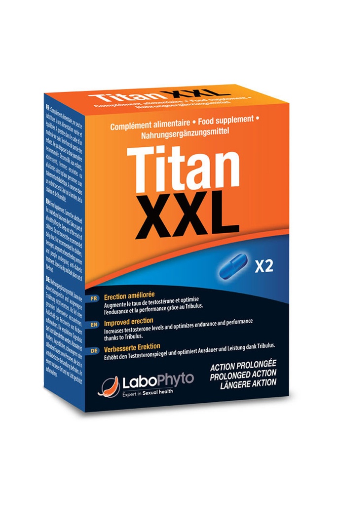 [1866] Booster Erection & Désir pour Homme - Titan XXL - Labophyto 2 gélules