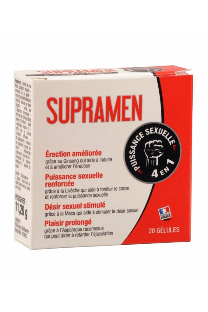 [1859] Booster Sexuel pour Homme - Supramen - Labophyto 20 gélules