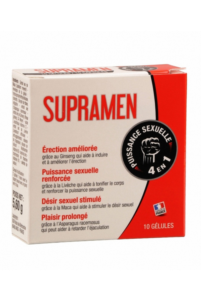 [1858] Booster Sexuel pour Homme - Supramen - Labophyto 10 gélules