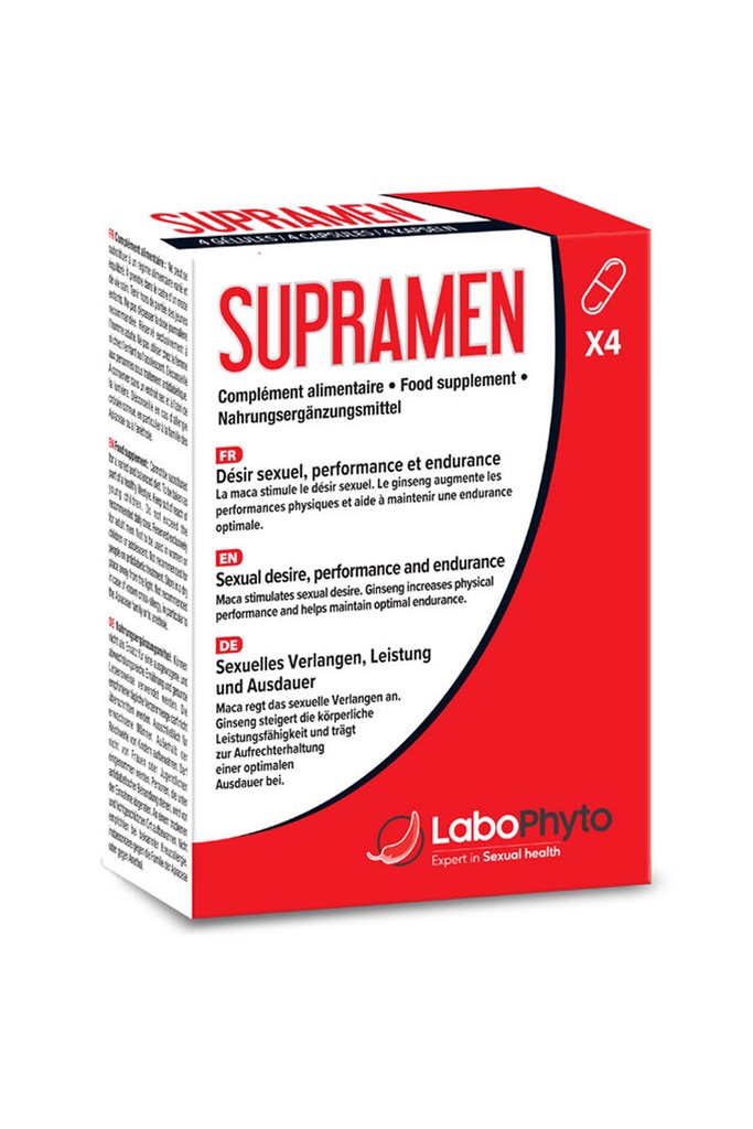 [1857] Booster Sexuel pour Homme - Supramen - Labophyto 4 gélules
