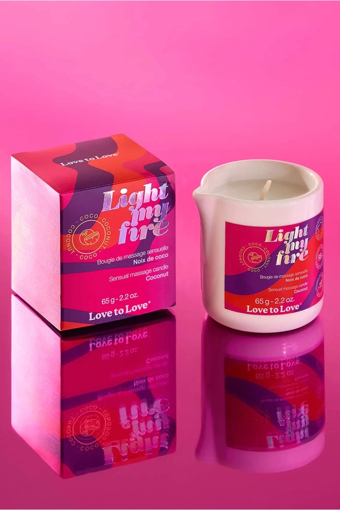 [1847] Bougie de Massage - Light My Fire  - Fleur de Lotus