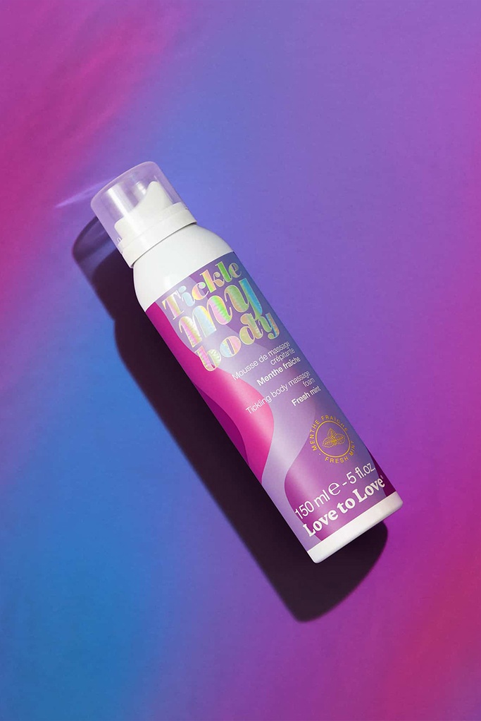 [1832] Mousse Crépitante de Massage - Tickle My Body - Menthe 150ml