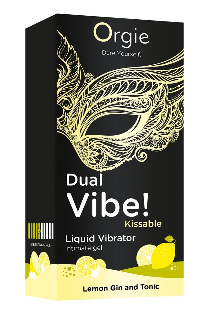 Gel d'excitation Sexy Vibe Lemon Gin Tonic Liquid Vibrator 15ml