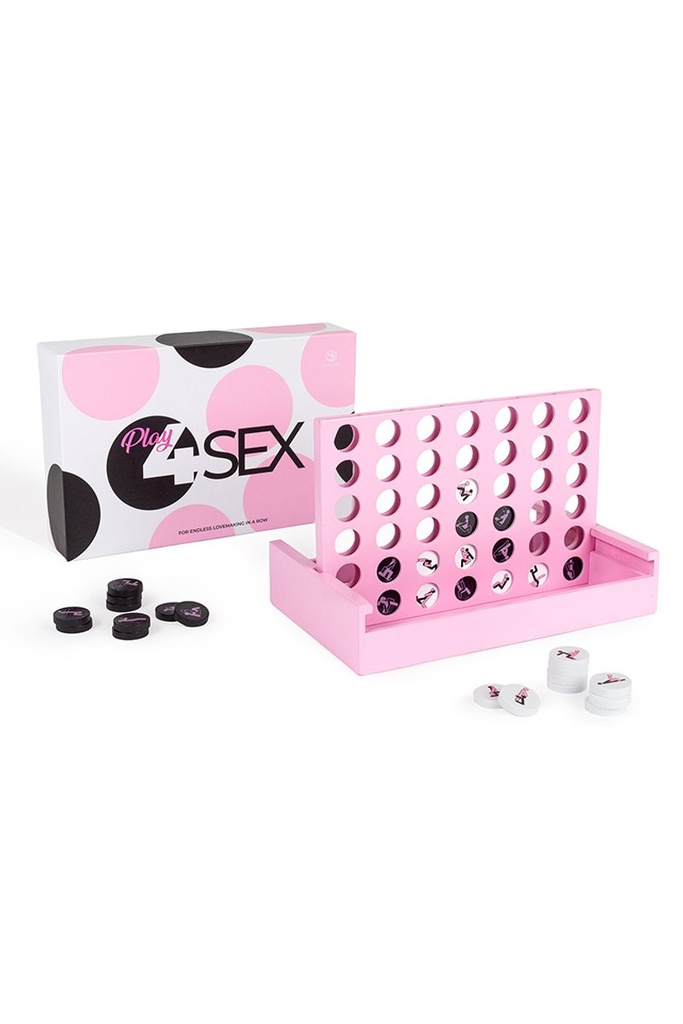 [1803] Play4Sex – Jeu de Société Coquin en Bois façon Puissance 4 | Secret Play