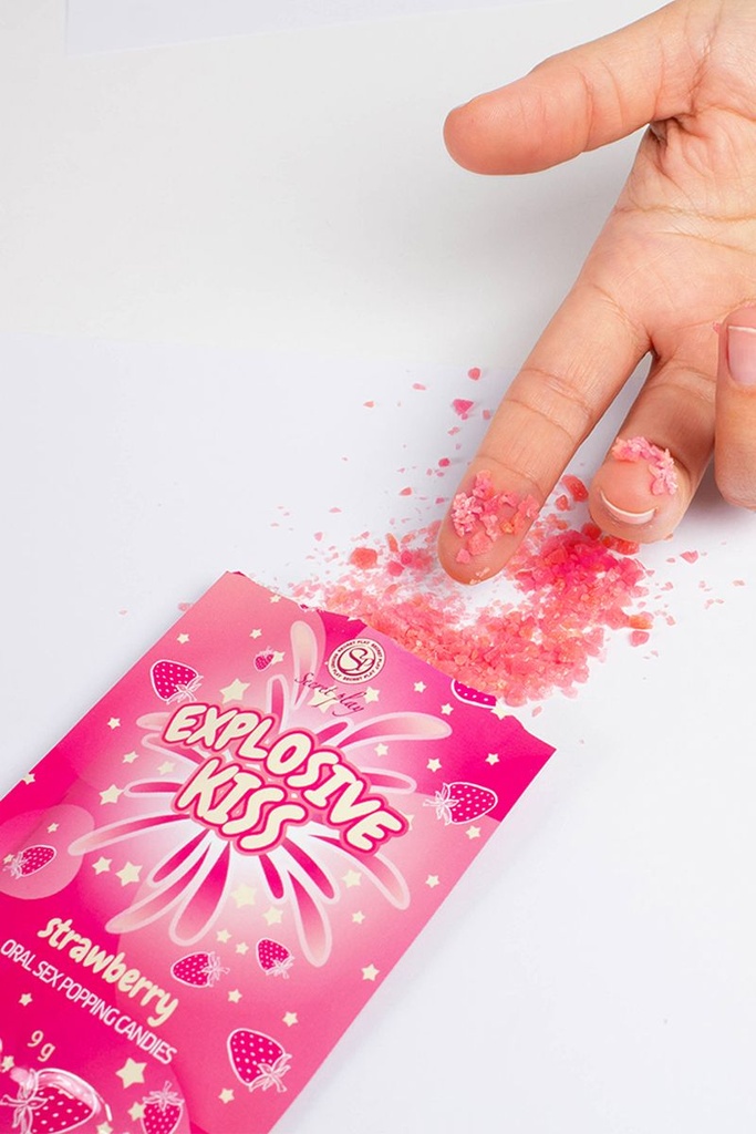 [1611] Bonbons Parfumés - ​Explosive Kiss - Fraise ( 1 sachet )