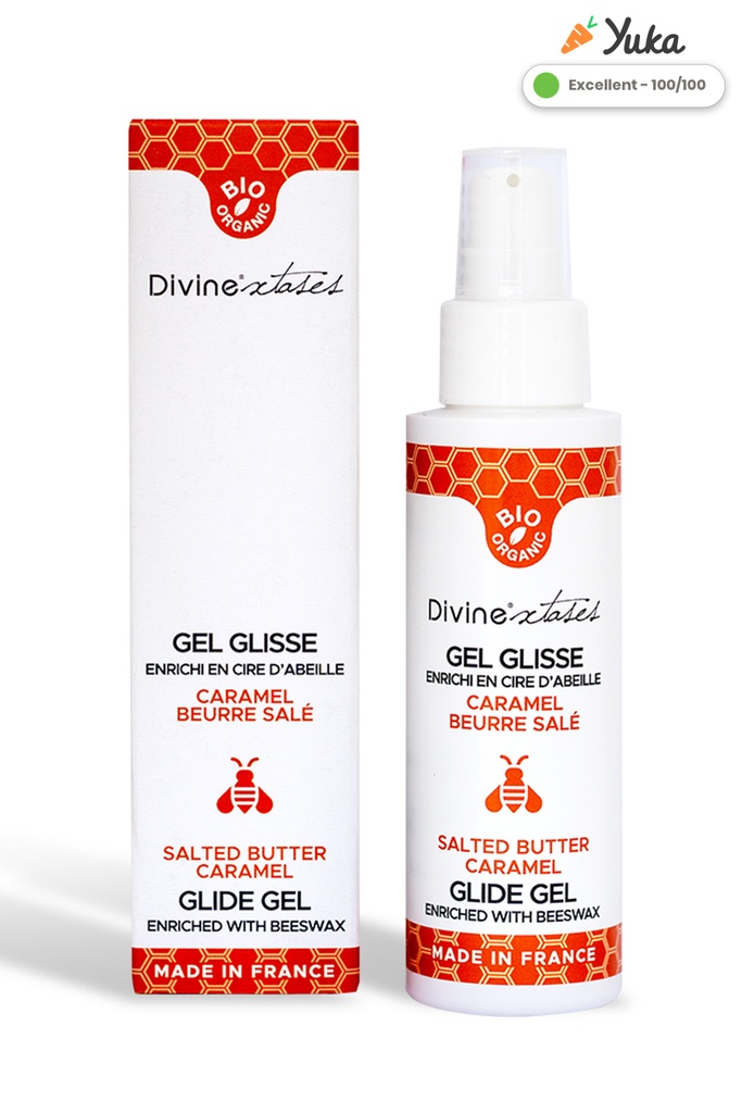[1512] Lubrifiant & Gel Intime Bio caramel beurre salé 100ml - Divinexstases